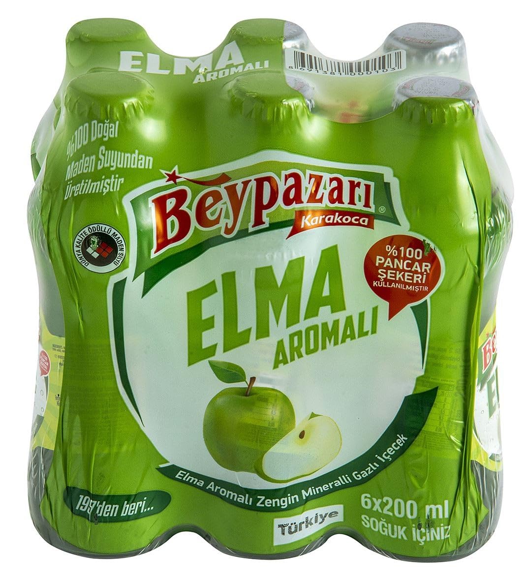 Beypazarı Elmalı Maden Suyu (6x200ml)