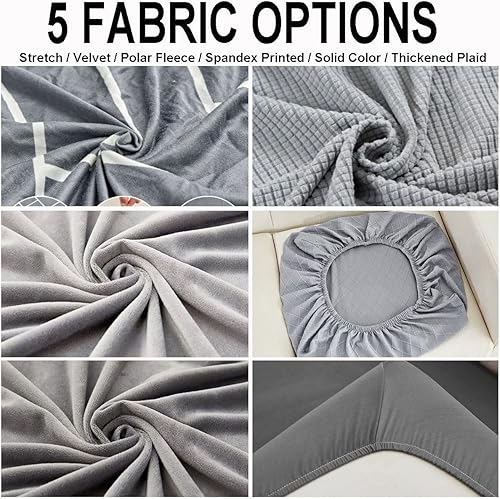 Miniatura 6 de Funda de sofá modular en forma de L de 3 asientos, fundas de sofá para sofá de 3 asientos, funda elástica para sofá reclinable y sillón reclinable
