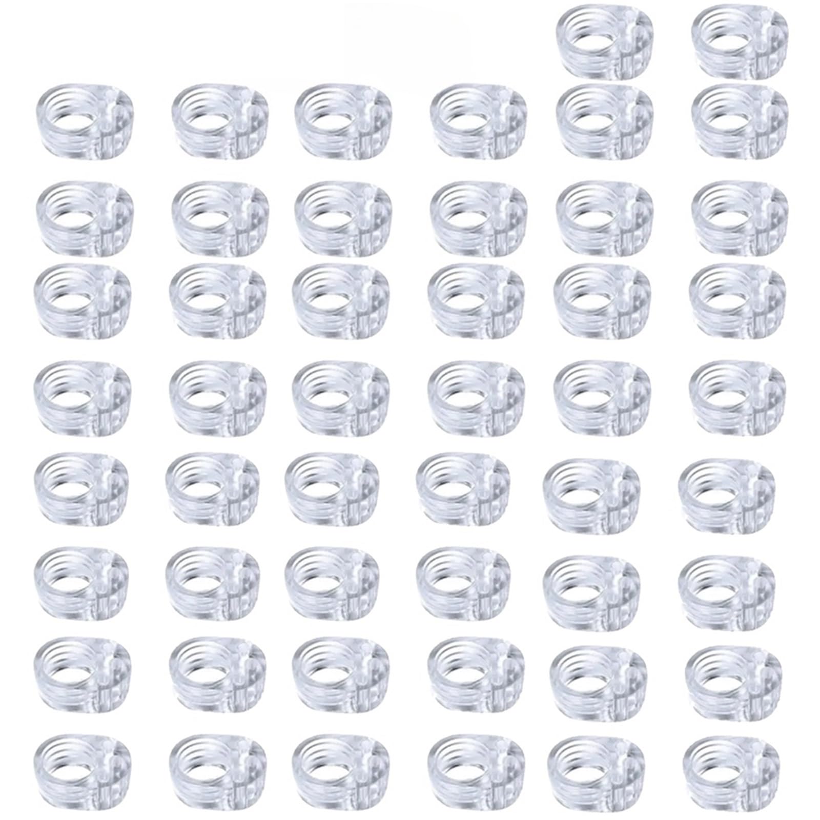 Door Stop Security Protection Doorstop House Door Stop Transparent Silicone Handle Protector Home Hardware Ding Prevention Guard(50Pcs-B)