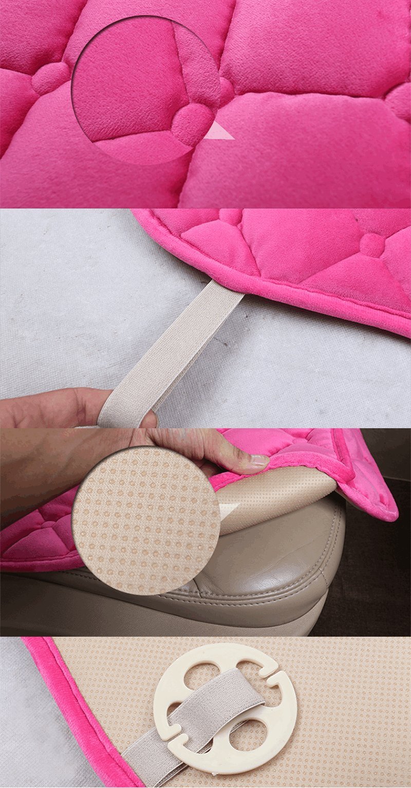 HCMAX Couverture de Siège de Voiture Coussin Tampon Tapis Protecteur pour Les Fournitures Automobiles pour Sedan Hatchback SUV - 2 + 1 Housses de Siège Avant et Housses de Siège Arrière