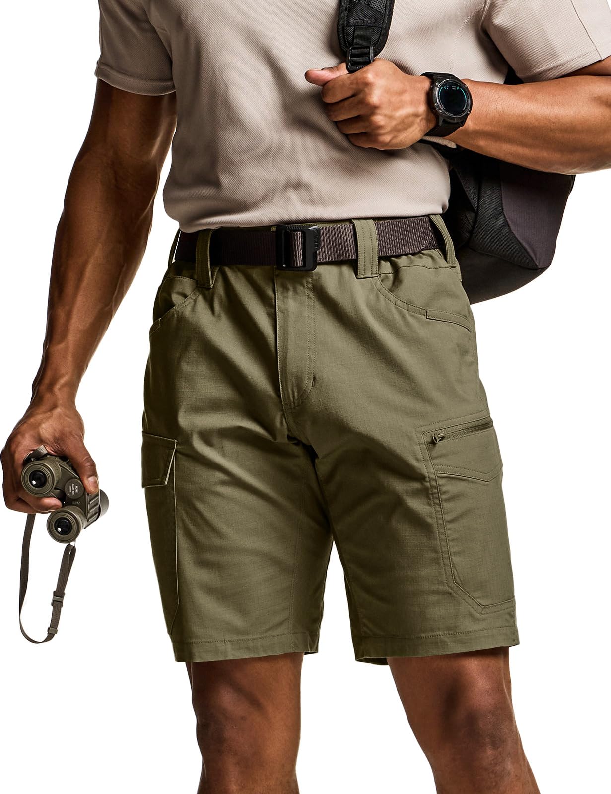 CQR Men's Flex Casual Cargo Shorts