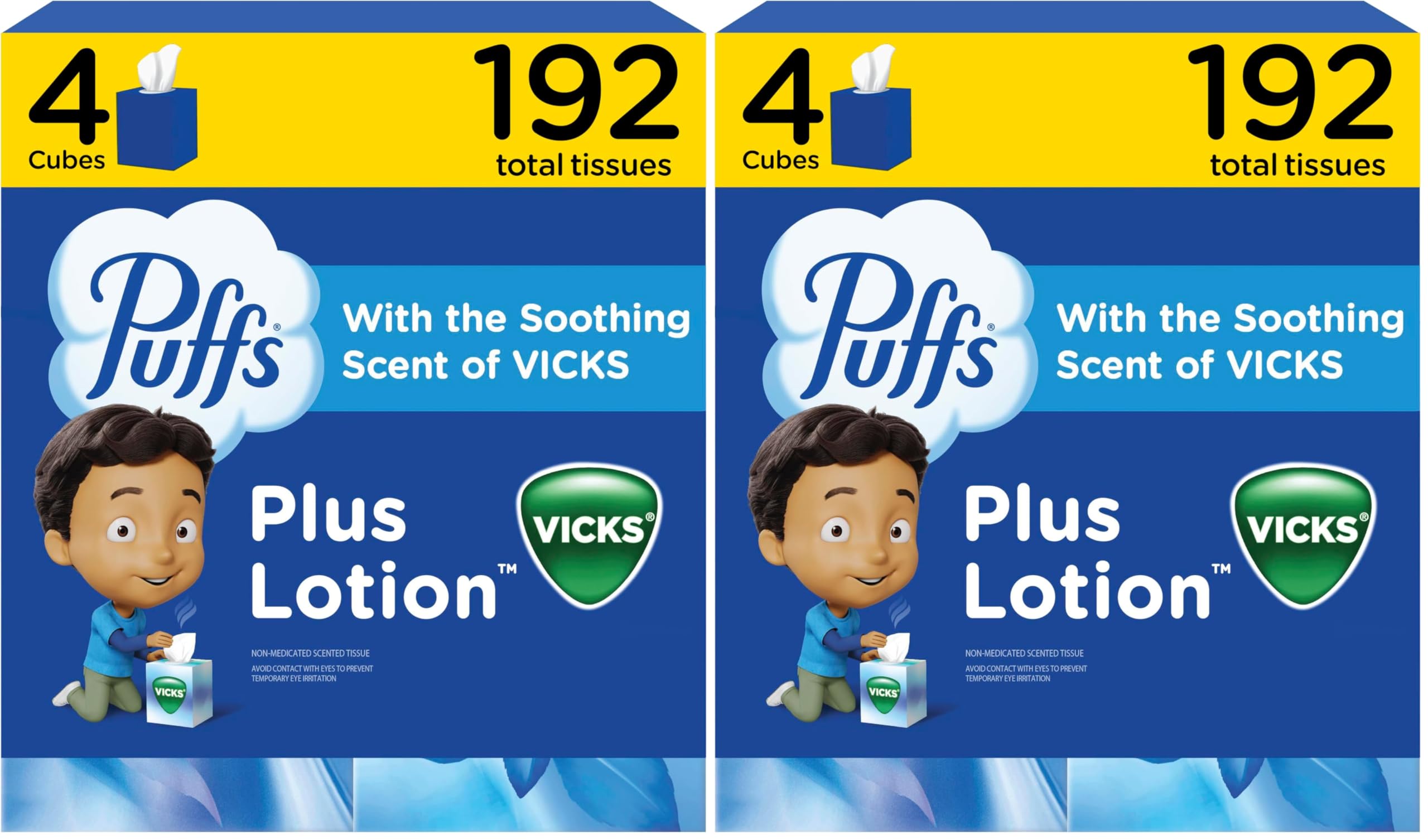ボディ・フェイスケア Vicky Amazon.com: Puffs Plus Lotion with Vicks Facial Tissues, 4 Cubes