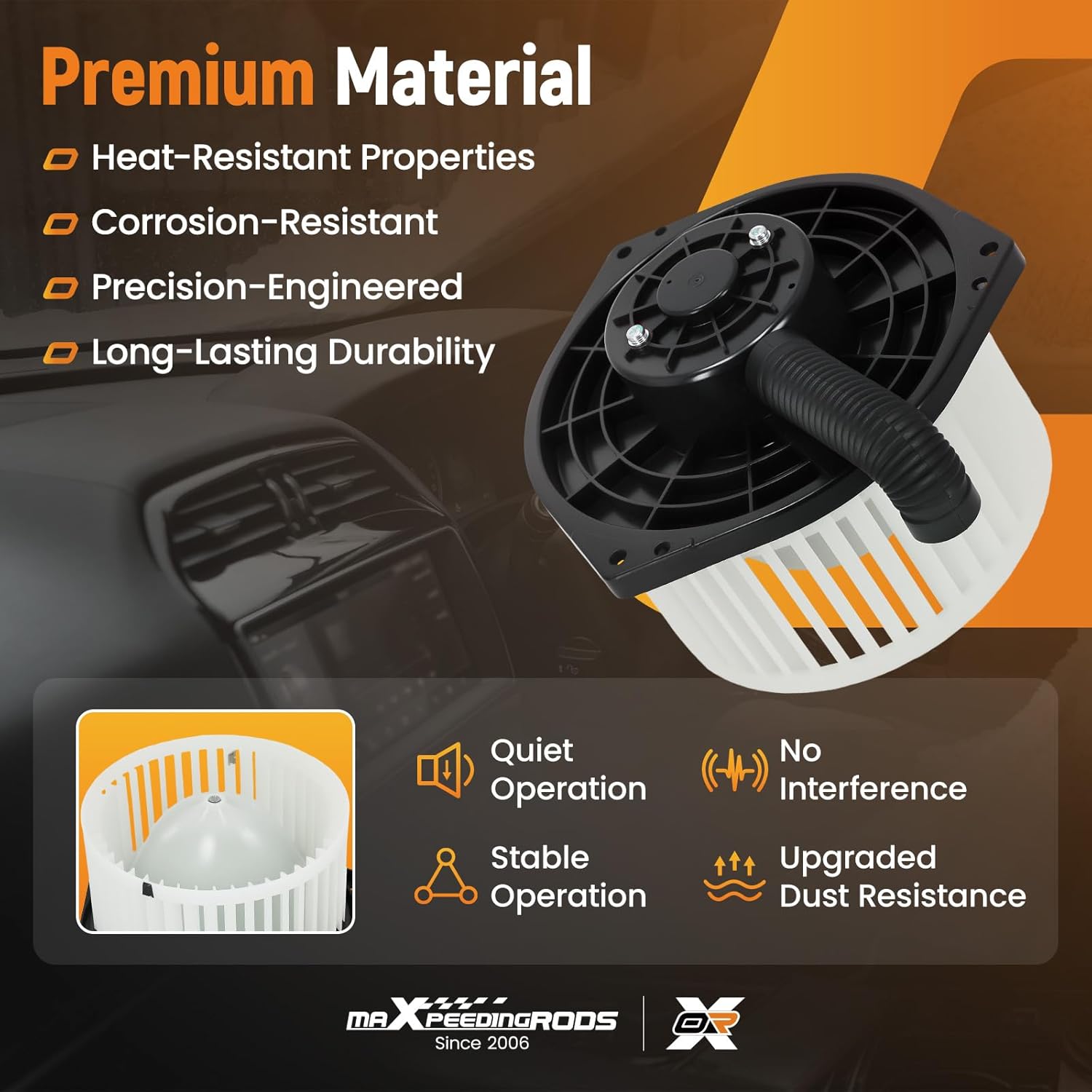 maXpeedingrods HVAC Blower Motor with Fan Cage 700314 for Nissan NV1500 NV2500 NV3500 2012-2021 Titan 2017-2021 Titan XD 2016-2021, AC Heater Blower Motor Fan # PM4059 272201PA0A 27220EZ00A 272201PA1B