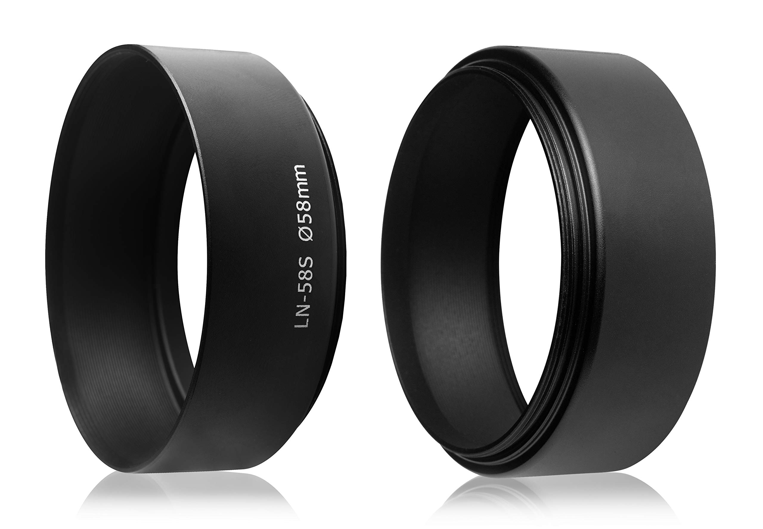 49mm Lens Hood. Paraluce in metallo (alluminio). Per Canon Sony Nikon Fujifilm Olympus Pentax Leica Tamron Sigma Tokina
