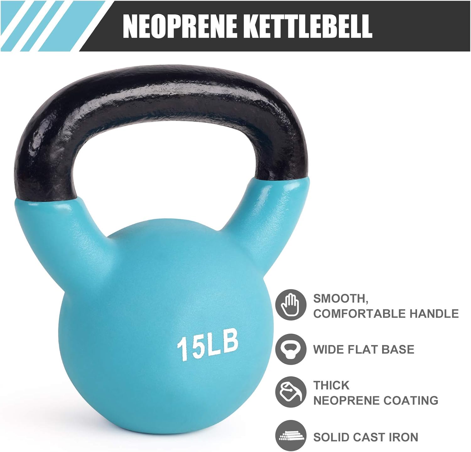 LIONSCOOL Kettlebell (15LB) : Sports & Outdoors