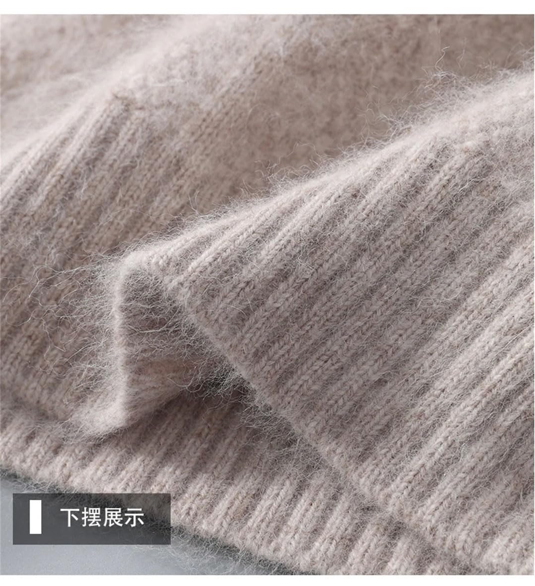 Maglione di fondo di colore solido di affari del maglione del cachemire del collo rotondo degli uomini