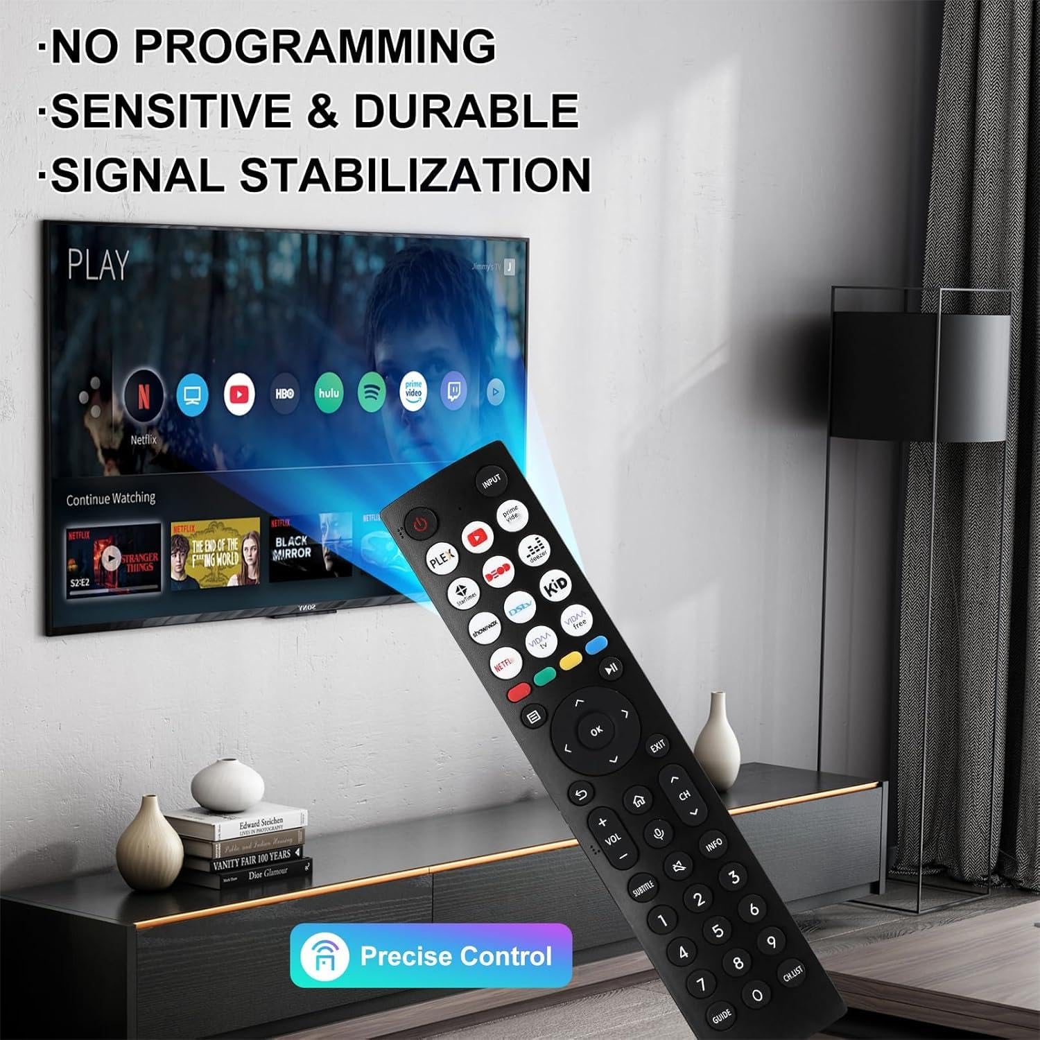 Telecomando Sostitutivo EN2G30H Per TV Hisense VIDAA, Compatibile Con 50A7300F, 55A7500F E Altri, Nessuna Programmazione