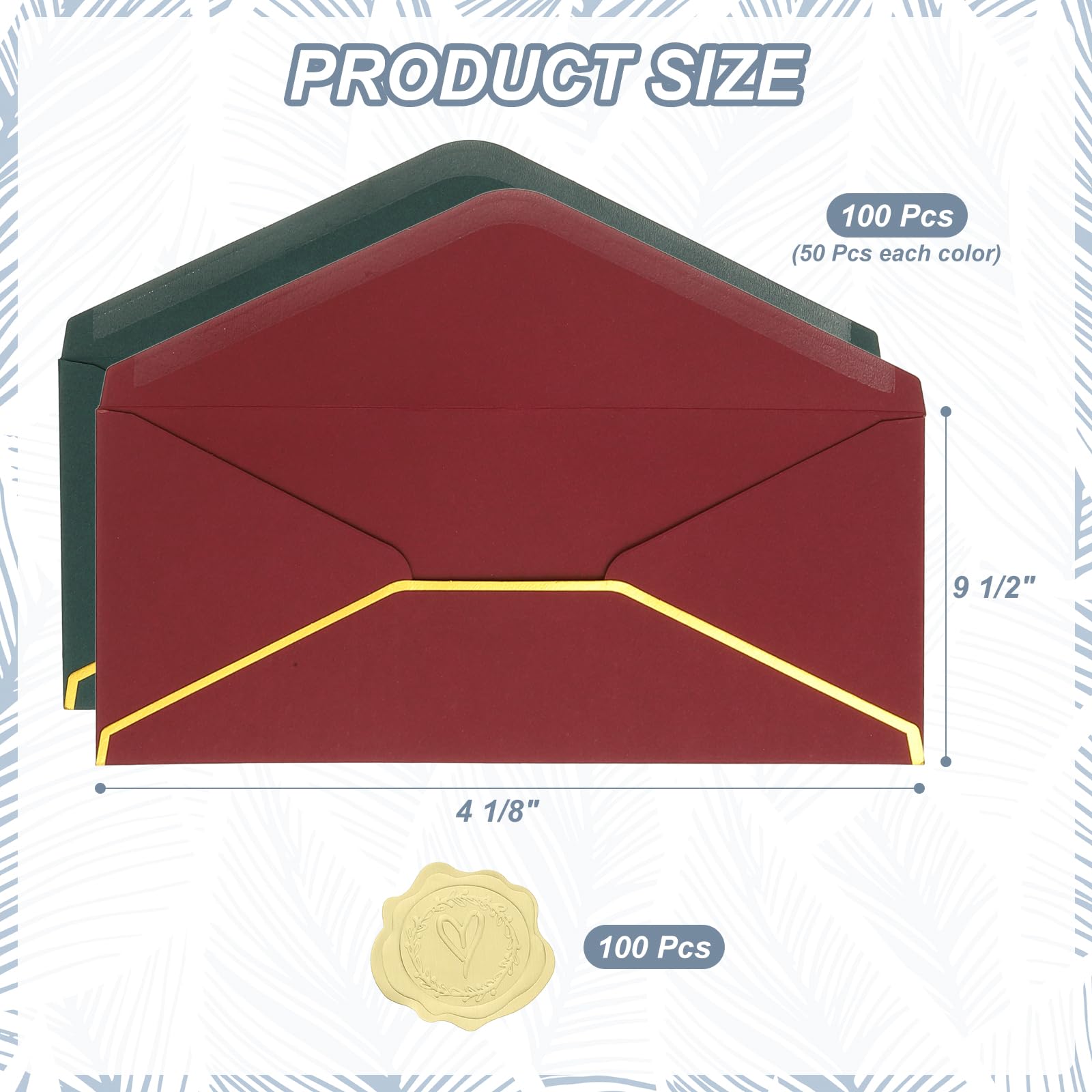 PATIKIL #10 150GSM Pretty Business Mailing Envelopes - Image 2
