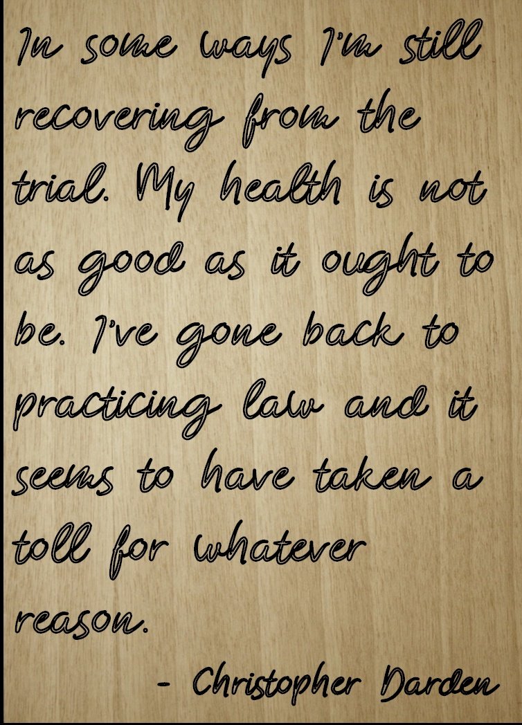 Mundus Souvenirs | In some ways I'm still recovering from. quote Christopher Darden, laser engraved on wooden plaque - Size: 8"x10"