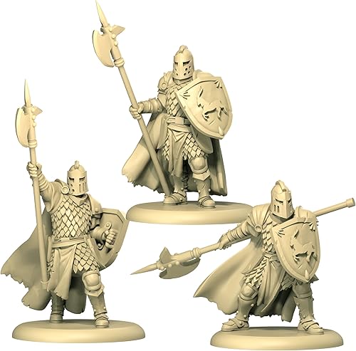 Miniatura 2 de CMON Baratheon Halberdiers - Juego de miniaturas de mesa de Canción de Hielo y Fuego - House Baratheon Vanguard Defense! Juego de estrategia para