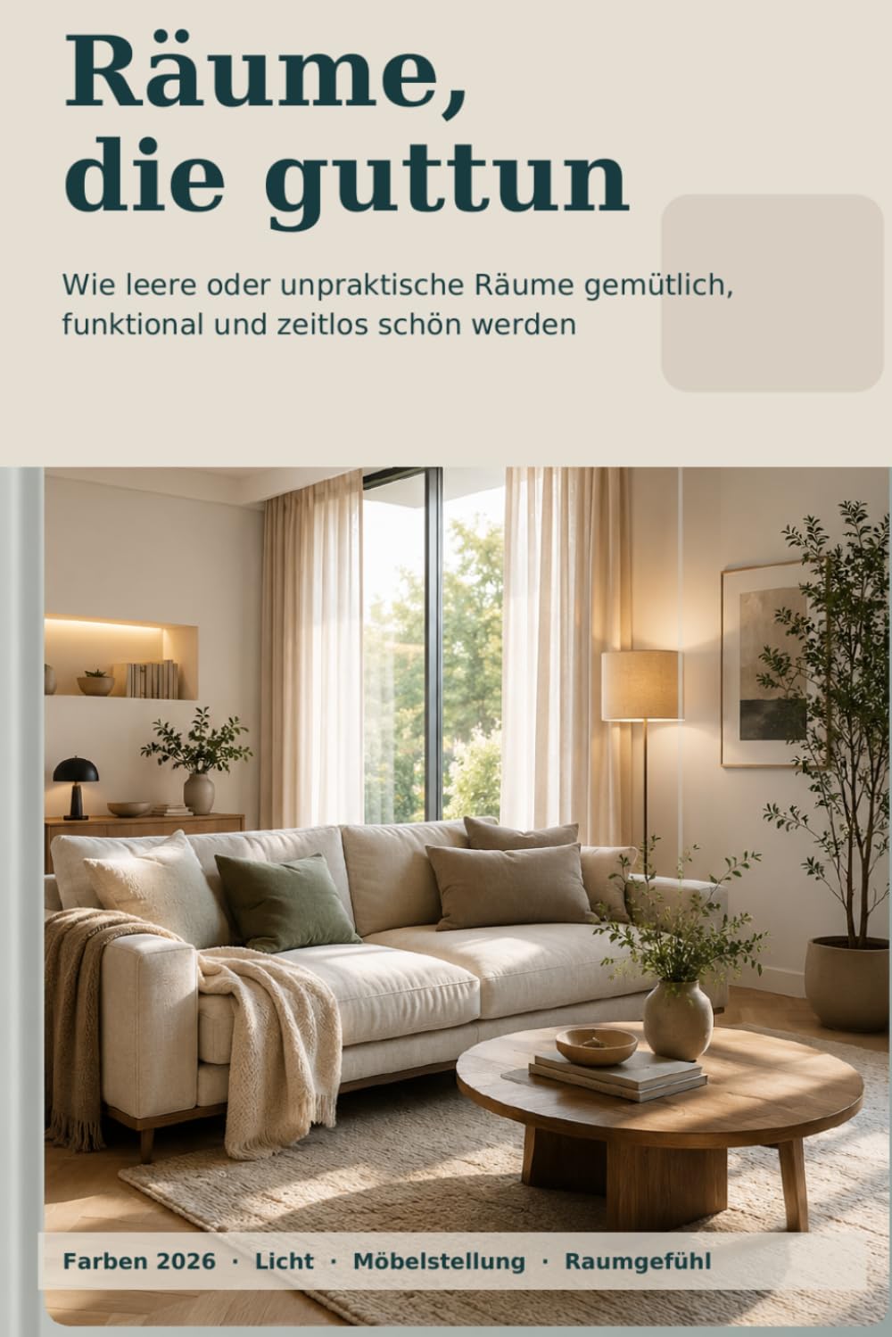 Räume, die guttun: Wie leere oder unpraktische Räume gemütlich, funktional und zeitlos schön werden