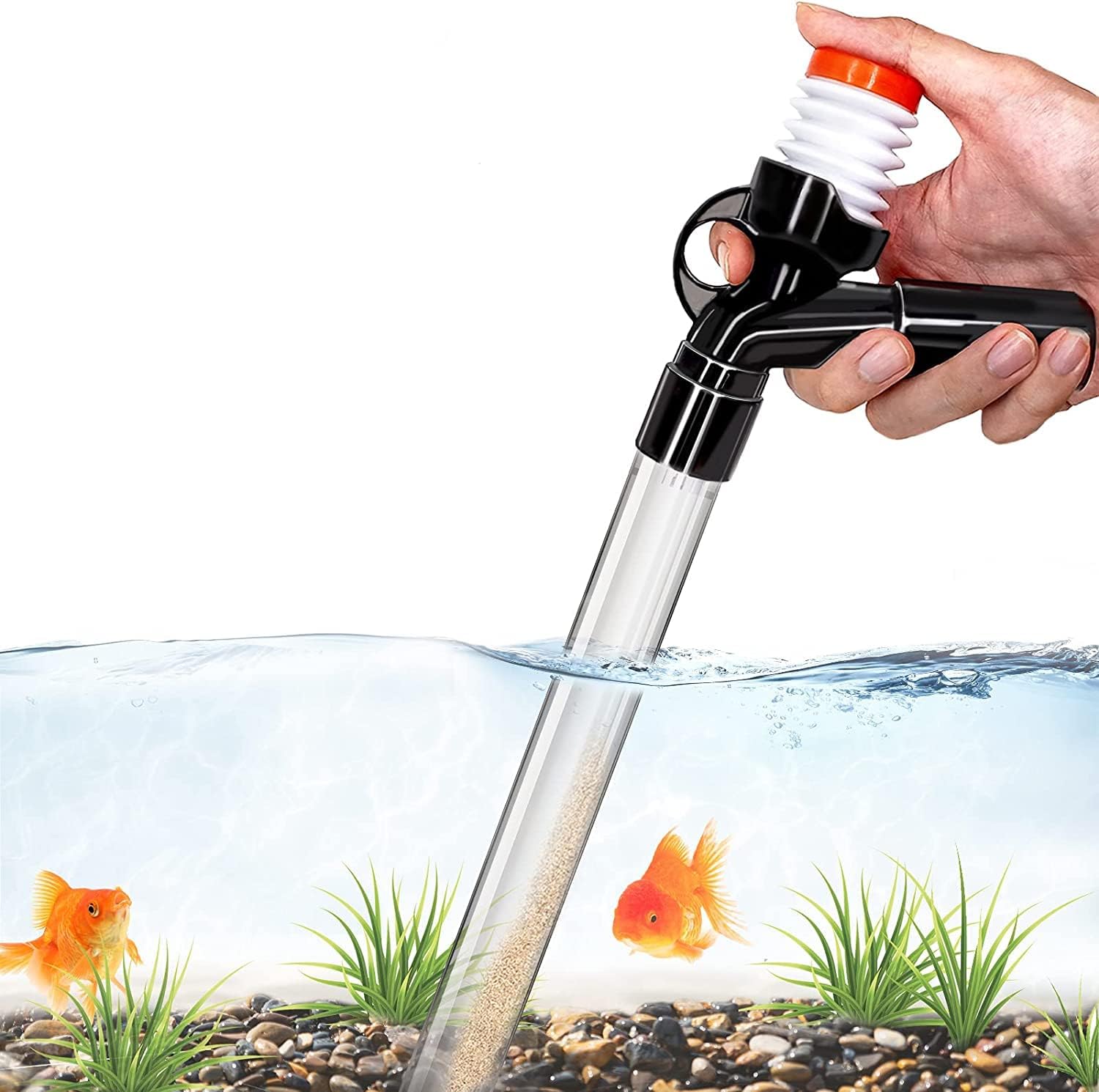 VAYINATO® (Press Type QL-08G) 3 in 1 Aquarium Gravel Cleaner | Water Changer with Glass Algae Scrapper | Suitable for Aquarium Height 92CM by Petzlifeworld (B0CQYH1776) Amazon Price History, Amazon Price Tracker
