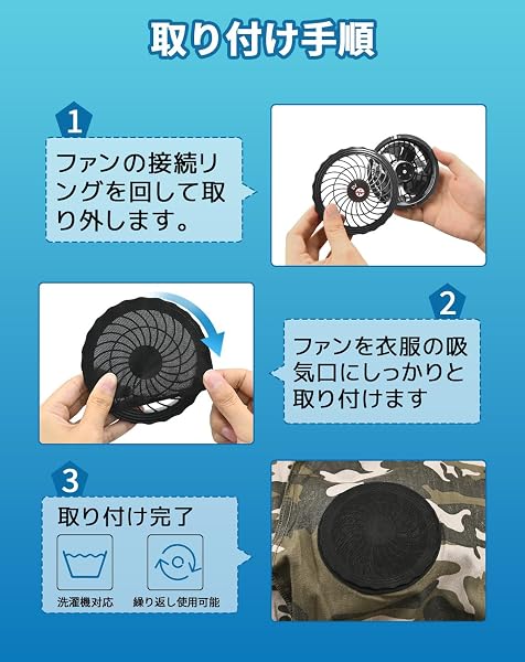 cshare 空調服 ファンカバー 10個入り 空調服 フィルター 空調作業服用 防塵フィルター 2026年新素材 ポリエステル繊維 水洗い可能 8.5から11.5cmまで伸縮可能 空調ファン用防塵カバー 空気透過率UP 低風量損失 空調服 ファン フィルター - 5