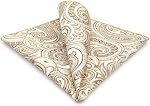 S&W SHLAX&WING Paisley Pocket Squares pour les vêtements pour hommes XL Grand pour les fêtes de mariage Silky Touch