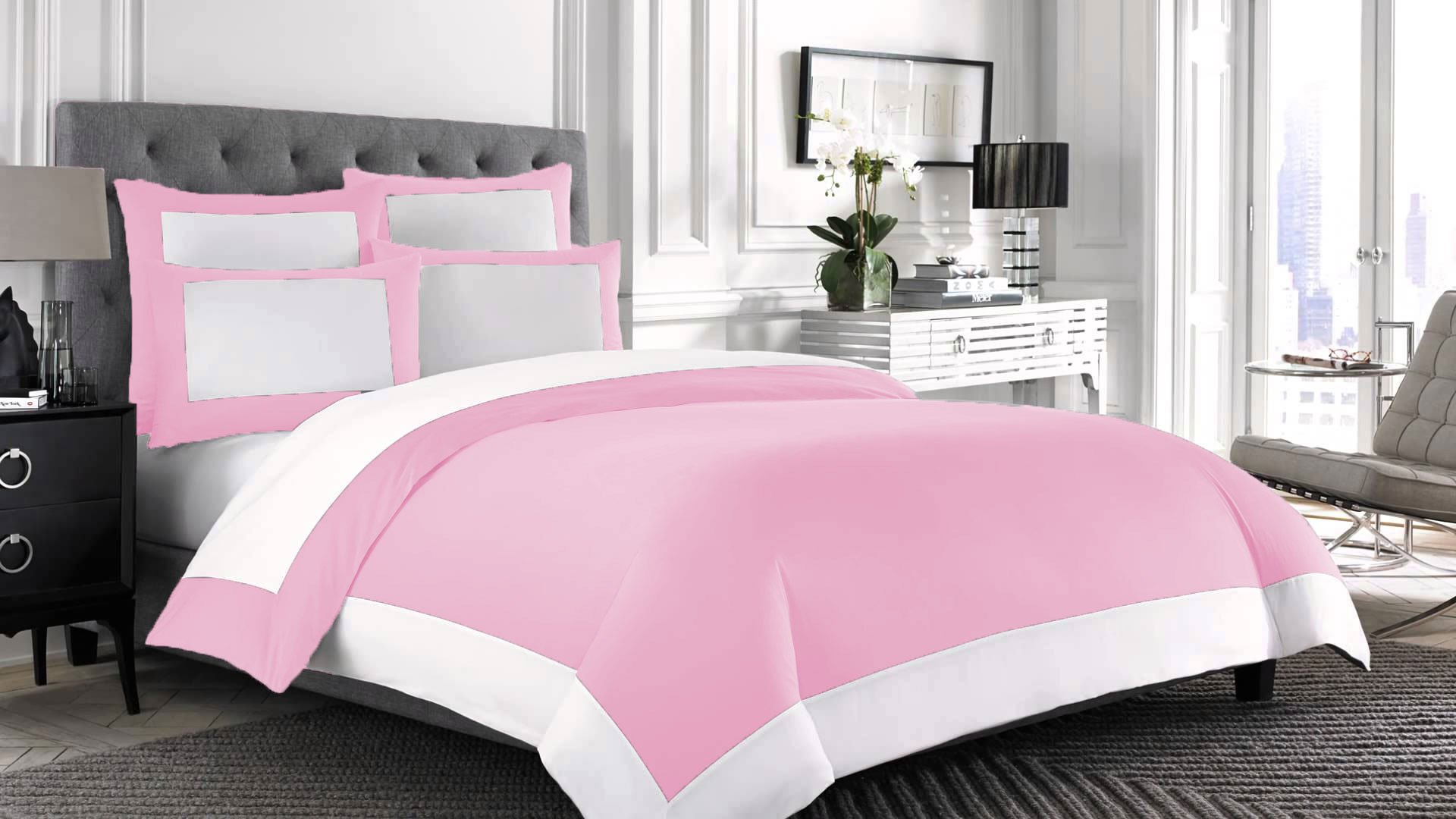 Funda de edredón reversible de algodón egipcio de 600 hilos, el regalo perfecto para cama individual