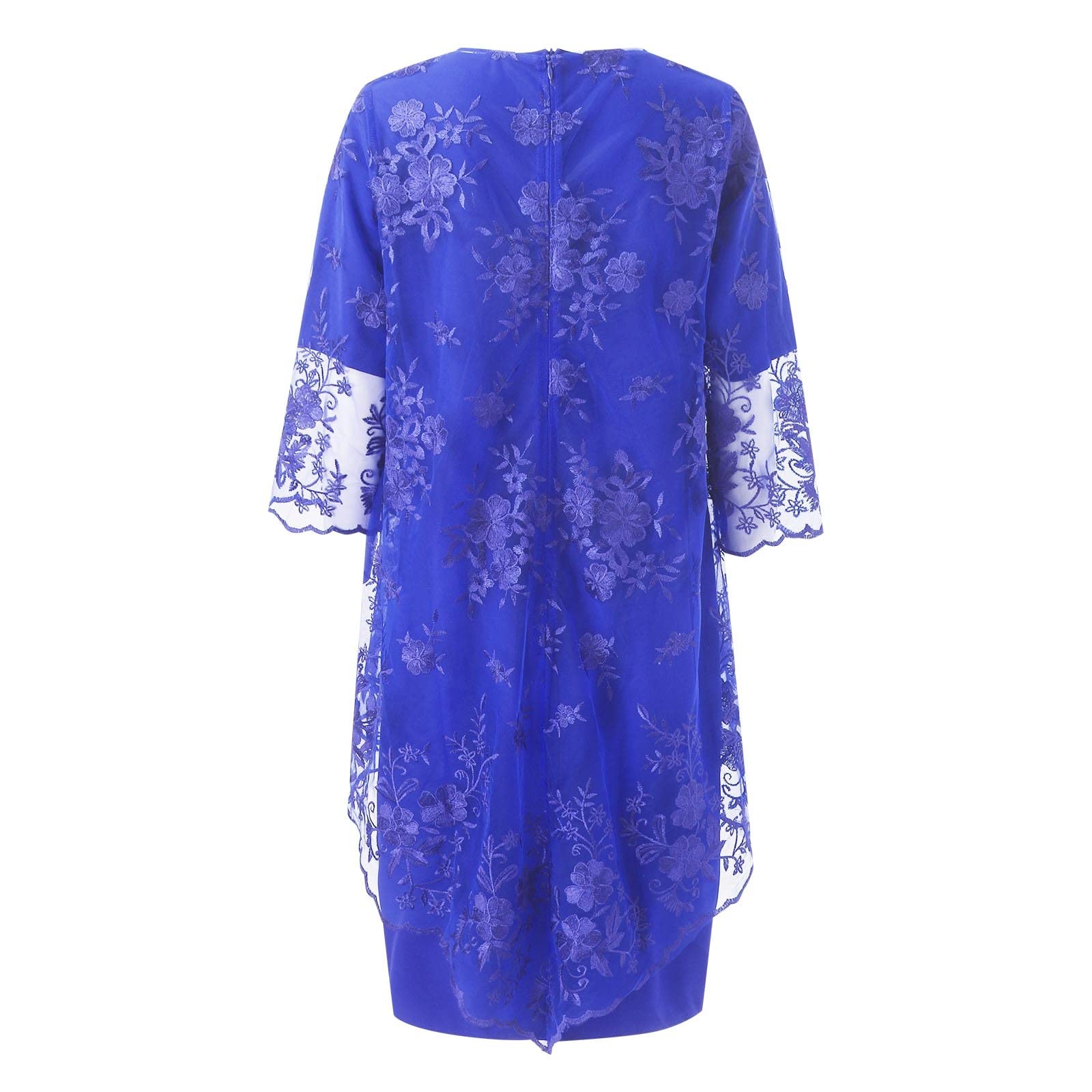 Vestidos de noche para mujer de dos piezas elegante vestido de encaje para boda verano midi vestidos festivos mujeres vestido de baile con mangas encaje vestidos de graduación una línea vestido de