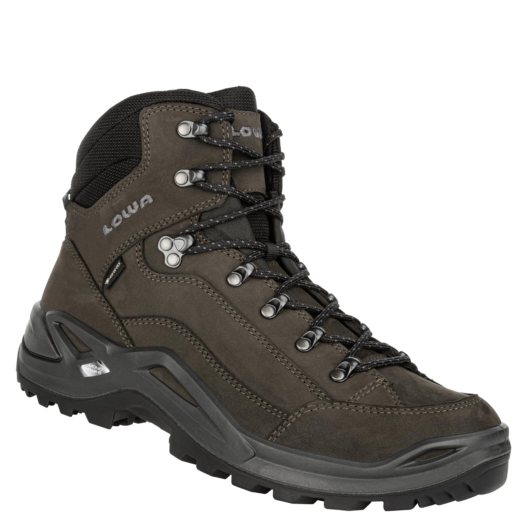 LOWA Stiefel mittel RENEGADE GTX MID dunkelbraun/schwarz, 46