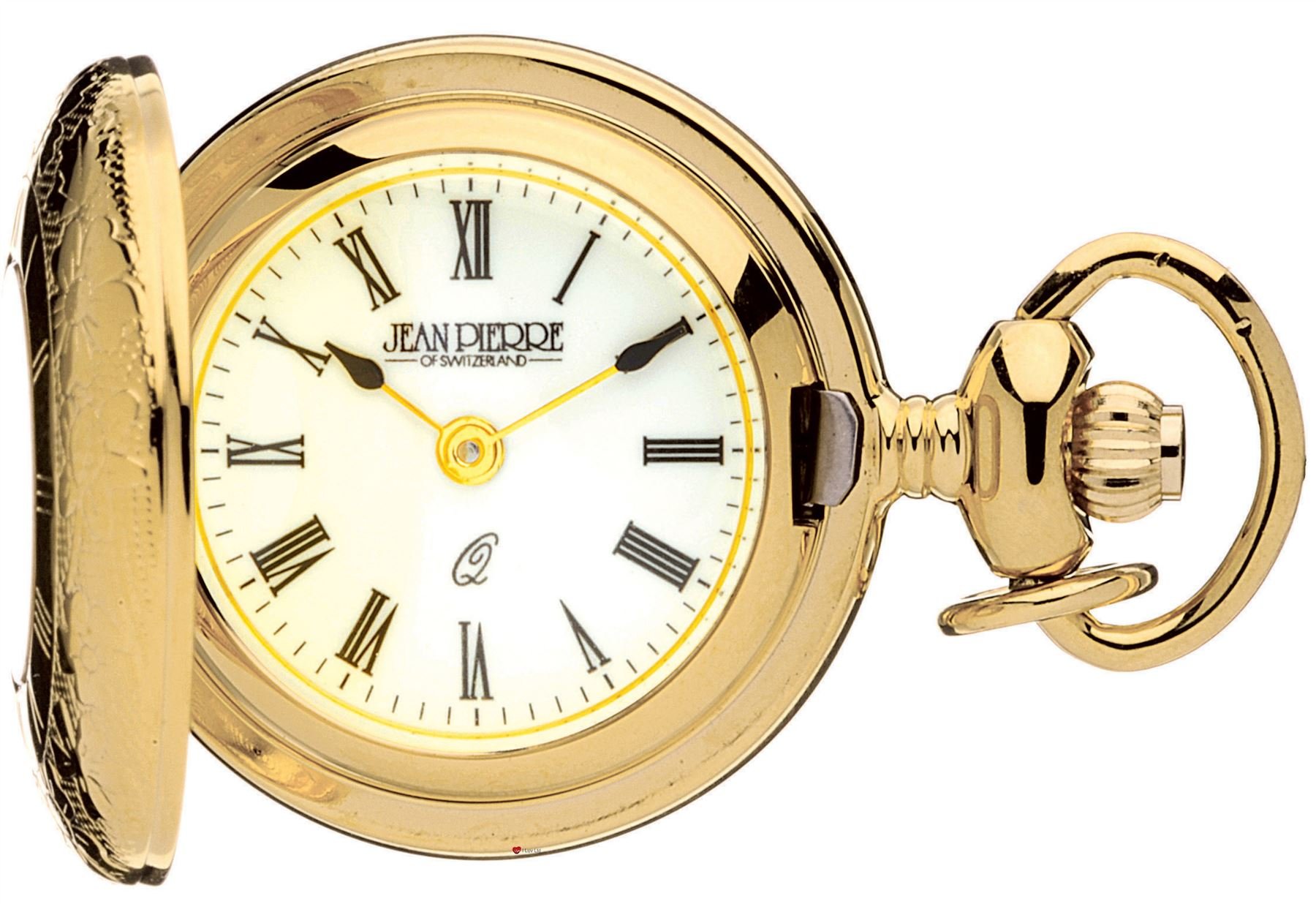Reloj Fob Clásico de colgar Half Hunter I LUV LTD chapado en oro 4