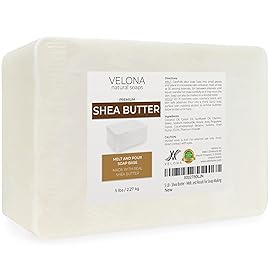 velona 5 LB - Shea Butter - Melt and Pour Soap Base SLS/SLES free | Natural Bars for The Best Result for Soap-Making