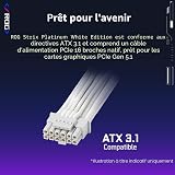 Asus ROG Strix 1000W Platinum White PSU, Fully Modular, 80+ Platinum, ATX 3.1, PCIe 5.0, GaN MOSFET, Intelligent Voltage Stabilizer - 5