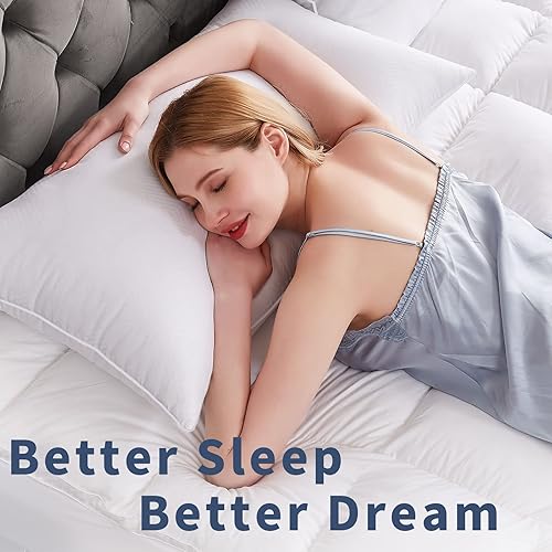 Miniatura 2 de Mr.Ye Almohadas de cama para dormir, tamaño King, paquete de 2 almohadas suaves de calidad hotelera de lujo premium relleno alternativo para dormir