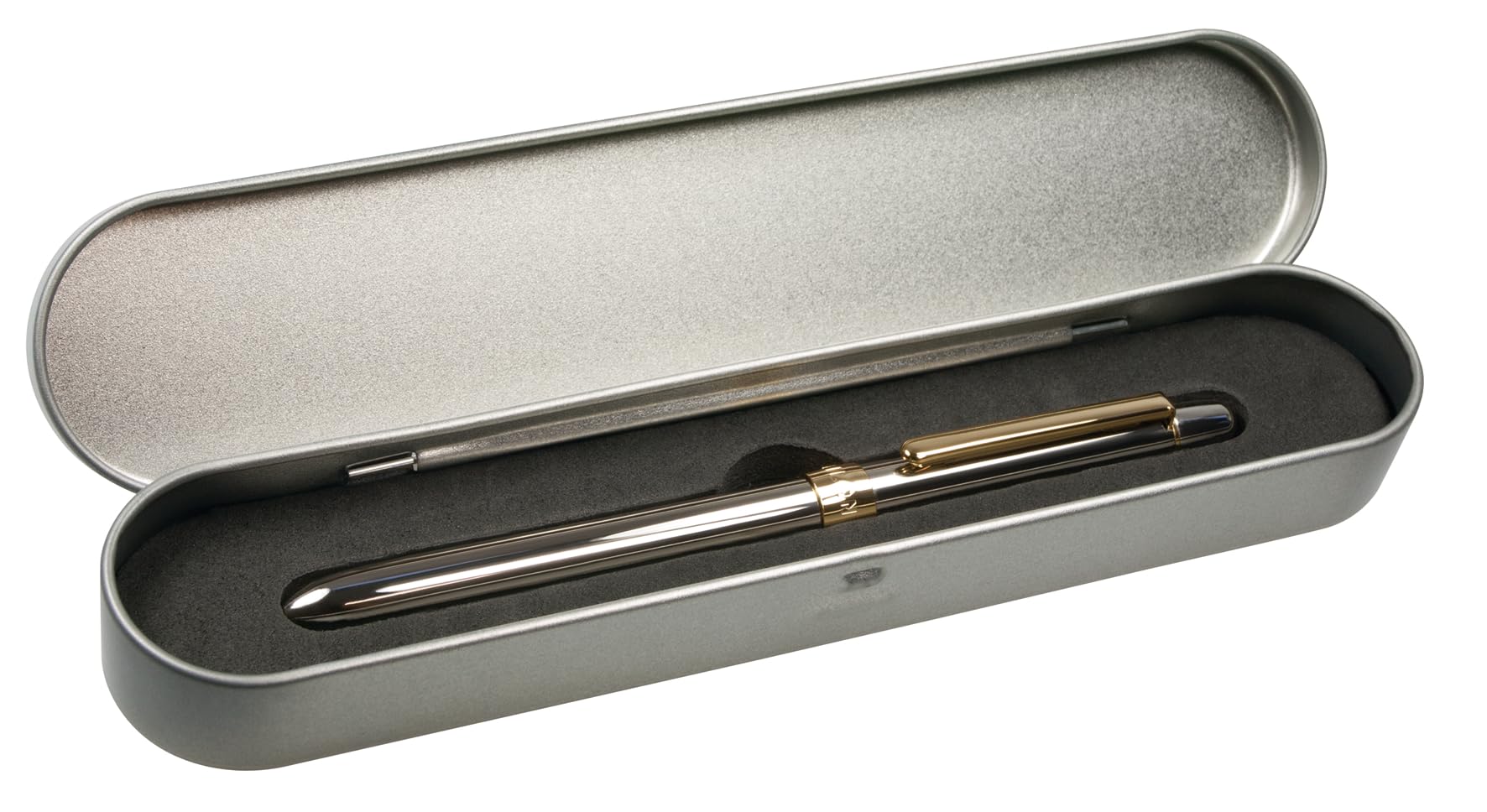 A.C. Milan Caja metálica bolígrafo Cuatro funciones, White