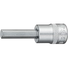 TONE Hexagon Socket 2H-06, 1/4 inch 6.35 mm Drive Square, Hex Width 0.24 inch 6 mm