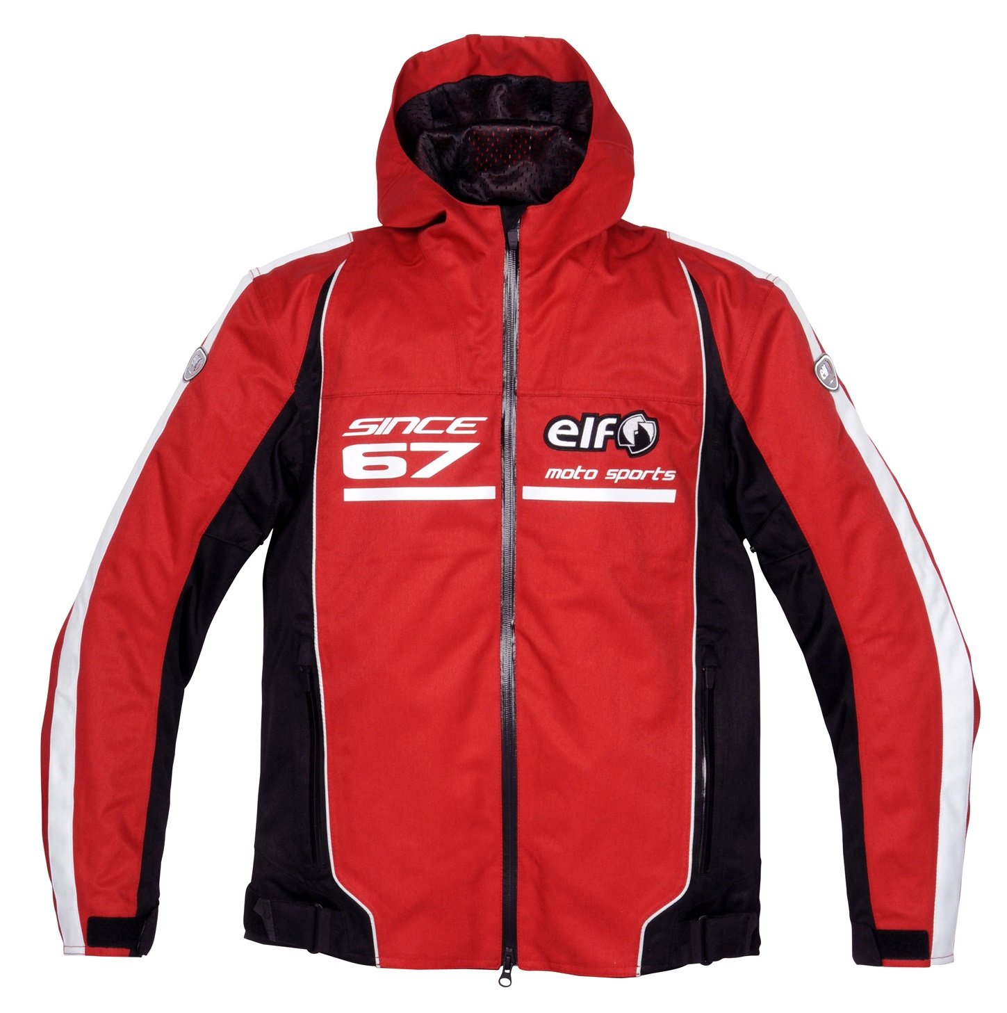 エルフ(ELF) ジャケット Hooded(フーデッド) ナイロンブルゾン レッド LW EL-6247