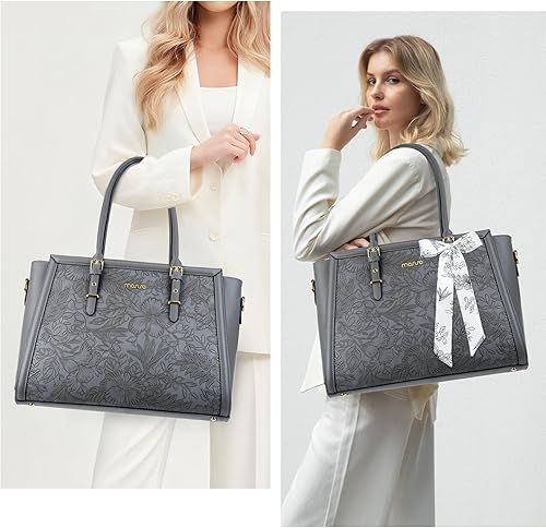 Miniatura 2 de MOSISO Bolsa de mano para laptop compatible con MacBook Pro de 16 pulgadas 2023-2021 y 15-15.6 pulgadas, maletín de trabajo de viaje de piel