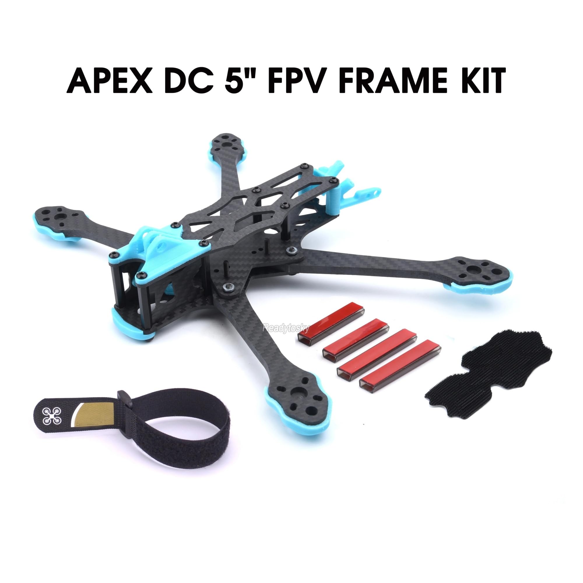 Marco de cuadricoptero de fibra de carbono, compatible con APEX, 5 6 7