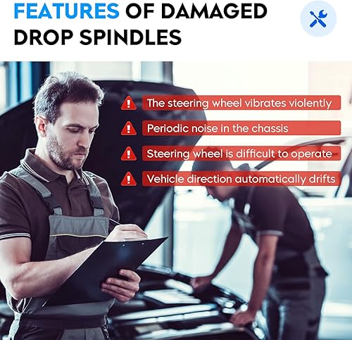 Miniatura 7 de Juego de husillos de bajada de caída delanteros de 2 pulgadas para 2WD 4WD AWD 1999-2006 Chevy Silverado 1500 Cadillac Escalade Avalanche Suburban