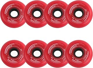JHKJ 88A Inline Skate Replacement Wheels PU Wear Resist Inline Skate Wheels 72mm 76mm 80mm Speed Skate Wheels Without Bearings 8 Pack