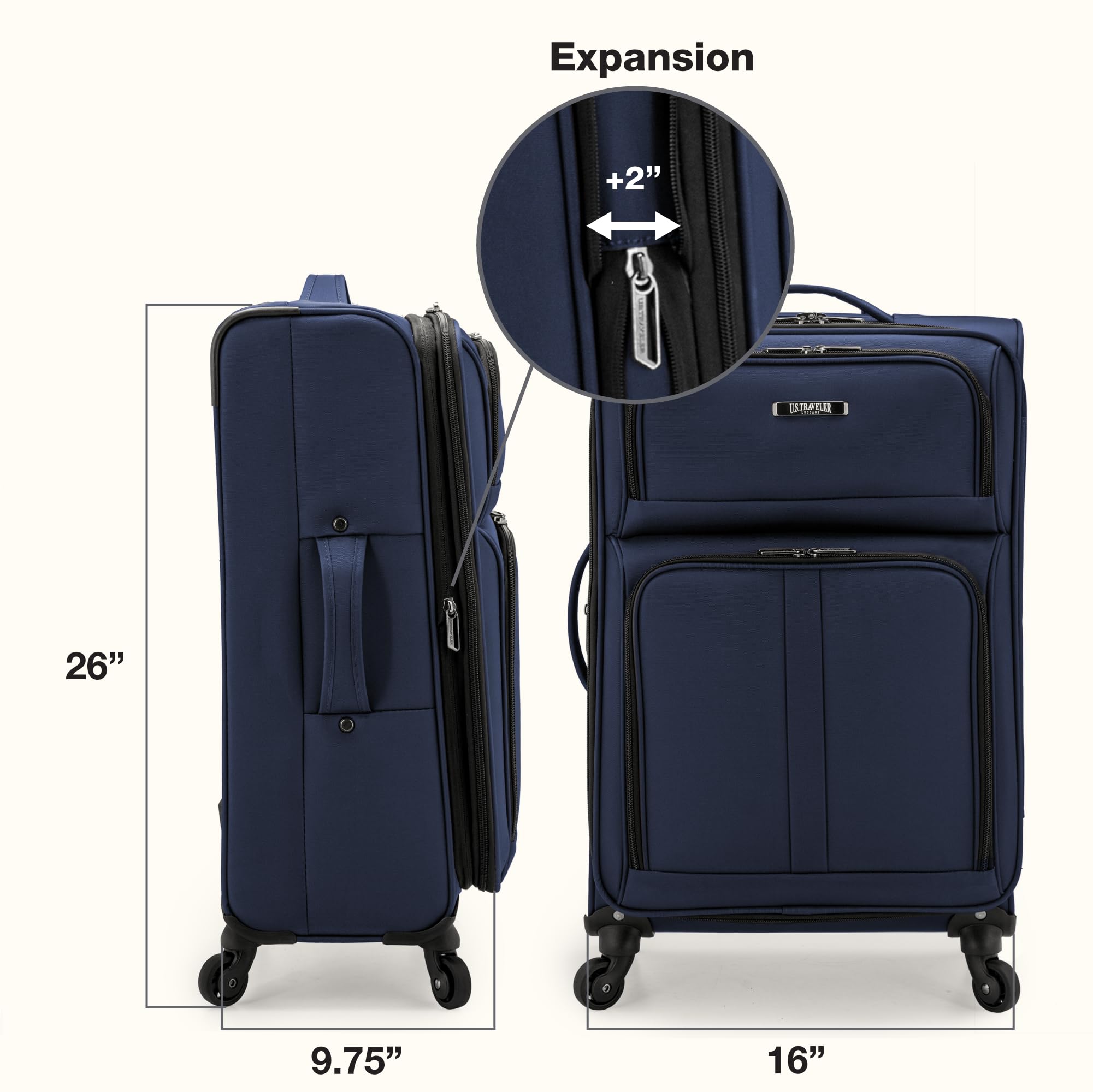 Stati Uniti Traveler Anzio Softside Bagaglio espandibile con ruote
