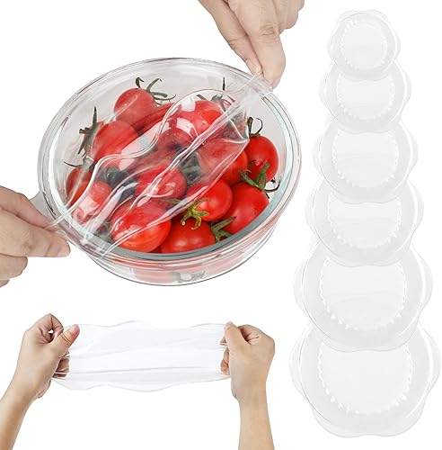 Tapas elásticas de silicona para almacenamiento de alimentos en el refrigerador, fundas elásticas reutilizables para tazas, latas, tarros,