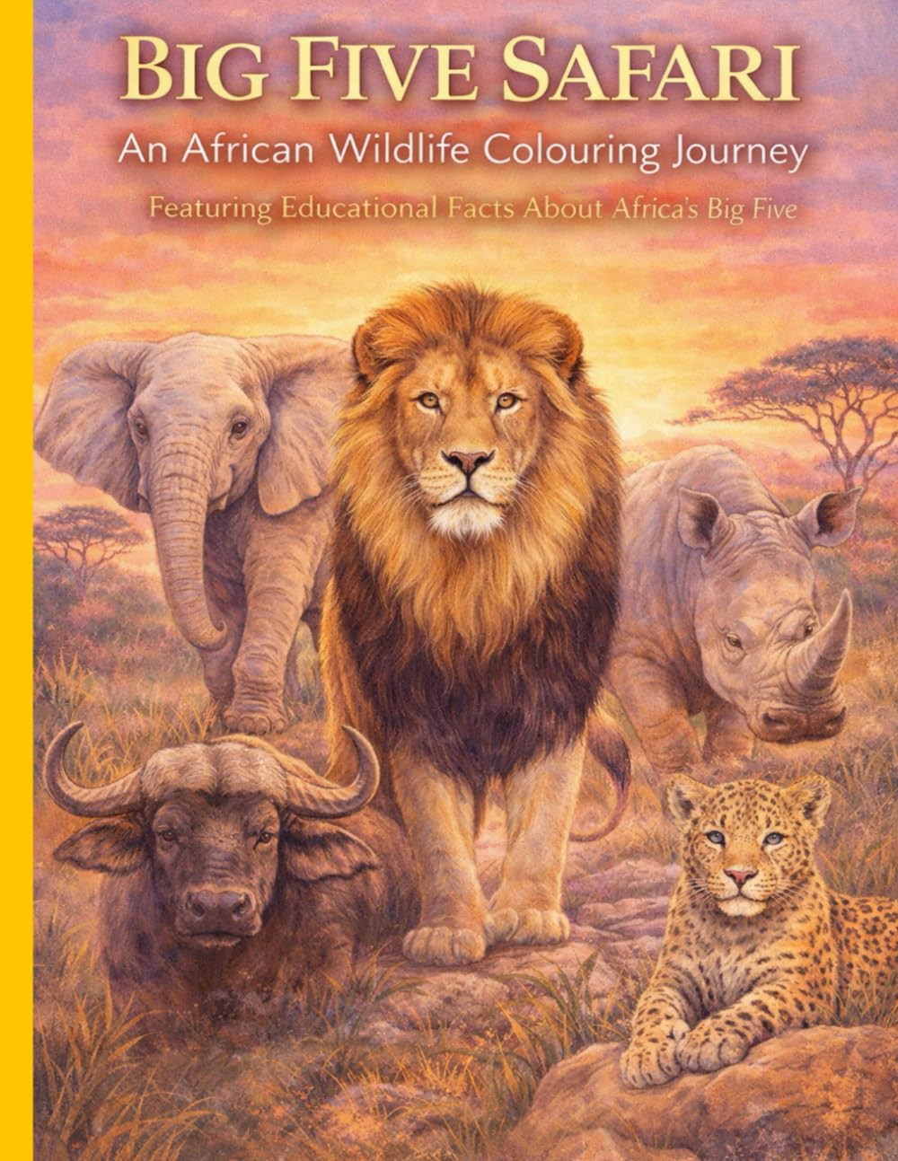 Big Five Safari: An African Wildlife Coloring Journey
