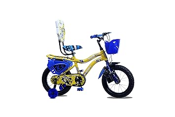 GO-WHEELZ Kids Cycle for 3 to 5 yrs Steel Caliper Brake Cycle for Boys and Girls 14T Yellow (85% Assembled, for 2-4 Year Kids Cycle for 3 to 5 yrs)