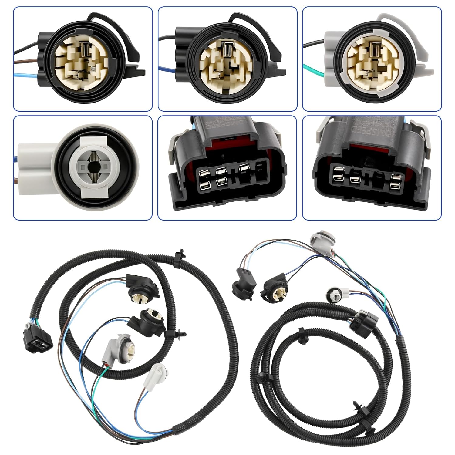 Tail Light Wiring Harness Replacement for Chevy Silverado 1500 1500HD 2500HD 3500 2003-2007, Replace 1653140 16531402