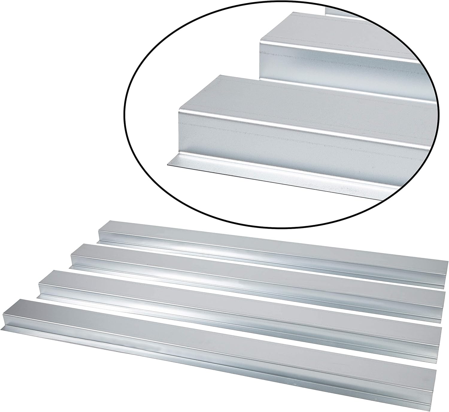 KUAFU Truck Bed Support Crossmember Rails Compatible with 1997-2010 Ford F150 F250 F350 F450 Super Duty Pickup Truck Bed Brace Rails (Set of 4)