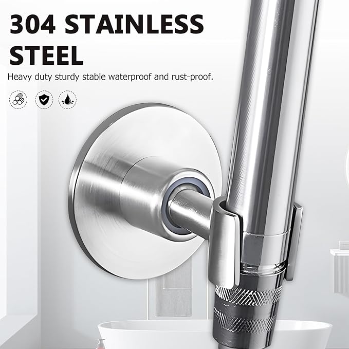 Soporte para Ducha de Acero Inoxidable BokWin, Ajustable 360° miniatura 3