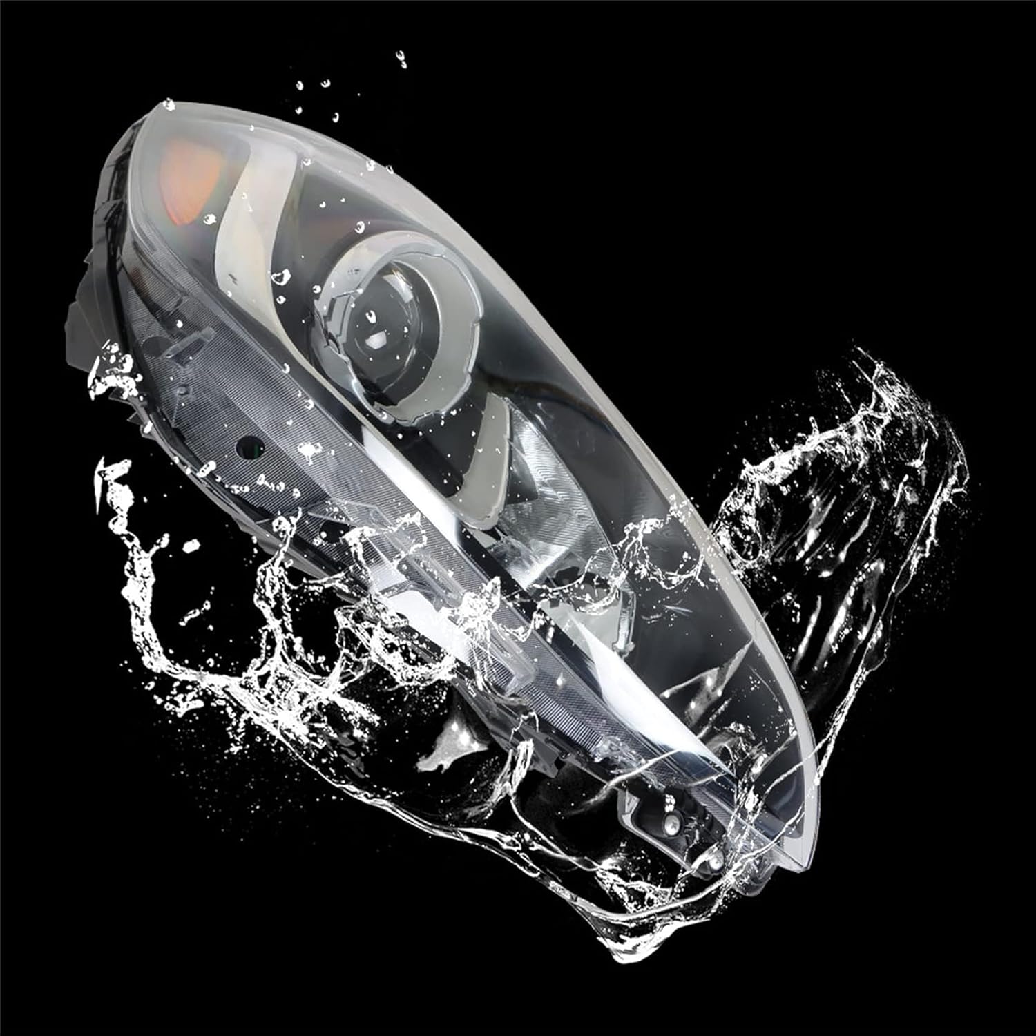 Headlight Assembly Halogen Projector Black Housing Headlamp Right Side Replacement for 2019-2022 Spark LS/LT