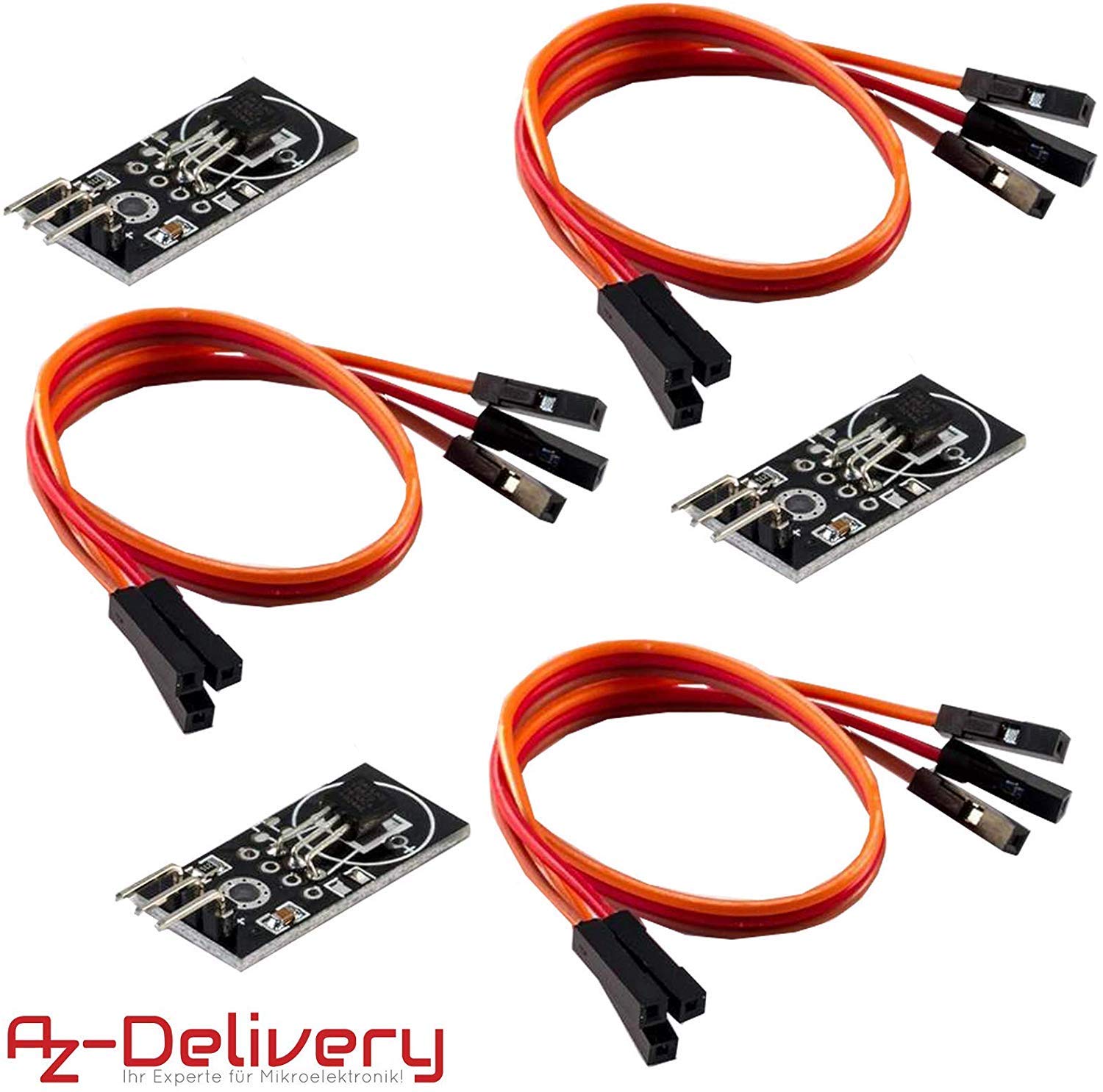 Buy AZDelivery 3 x KY001 DS18B20 3 Pin Waterproof Stainless Steel