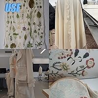 Vista 9 de 2 yardas de tela de algodón rosa, tela de popelina de algodón natural por yarda, tela de algodón 100% de 59 pulgadas de ancho, material de muselina