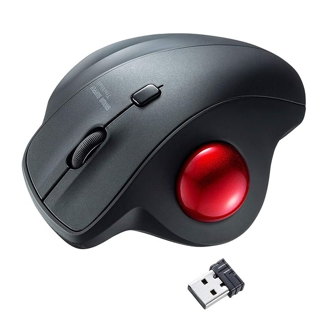 SANWA 2 4G Wireless Ergonomic Trackball Mouse Optical Vertical Rollerball Mice Silent Buttons 34mm Trackball 600 800 1200