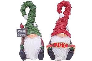 7-Inch Etistta Christmas Garden Gnome Statues