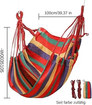 Bedroom Hammock Chair Thicken Padded Suspended Design