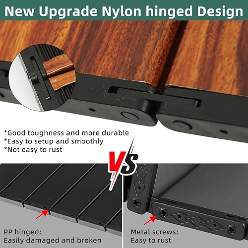 Miniatura 4 de Rock Cloud Mesa de Playa Portátil de Aluminio Ultraligera, Mesa de Camping Plegable, Color Amarillo