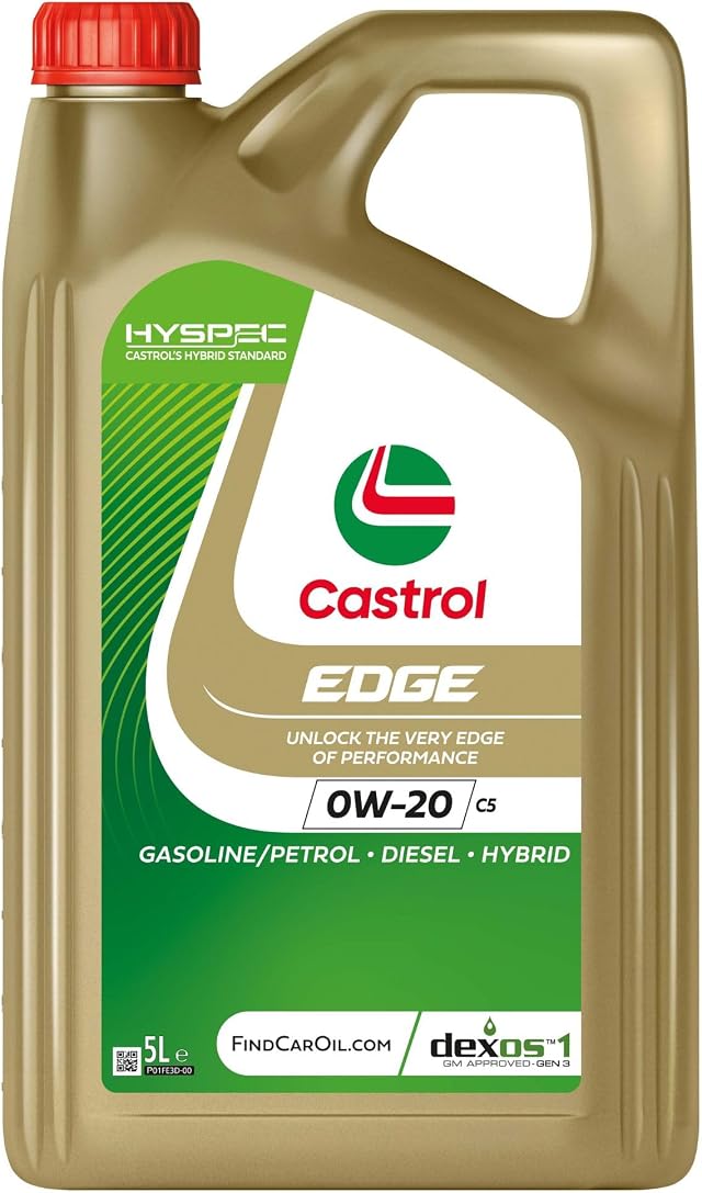 Castrol EDGE 0W-20 C5 Advanced Full Synthetic Engine Oil, 5L