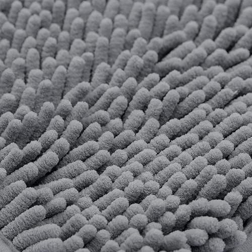 Miniatura 9 de Alfombra de baño antideslizante alfombra de microfibra extra suave para dormitorio con respaldo antideslizante absorbente de agua y polvo de secado