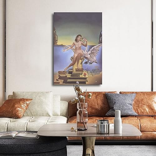 Vista 70 de 40 pinturas famosas de Dali - Salvador Dalí - El Ángelus arquitectónico del mijo - Póster artístico en lienzo y arte de pared, póster moderno