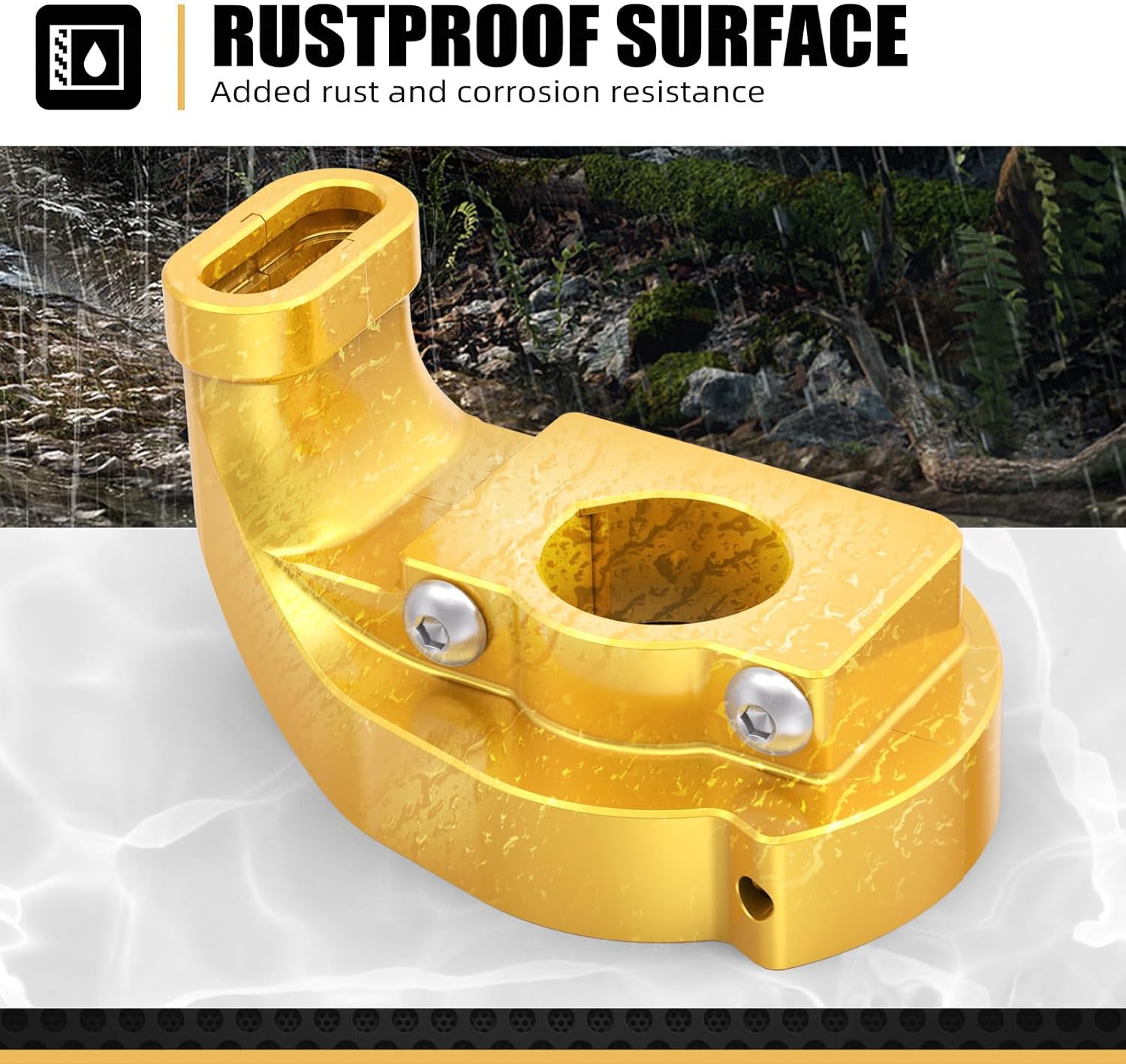 NICECNC Gold 57100-14D00 Throttle Grip Housing Guard Protector Compatible with Suzuki DRZ400/DRZ400E/DRZ400S/DRZ400SM 2000 2001 2002 2003 2004-2021 2022 2023 2024 See Fitment